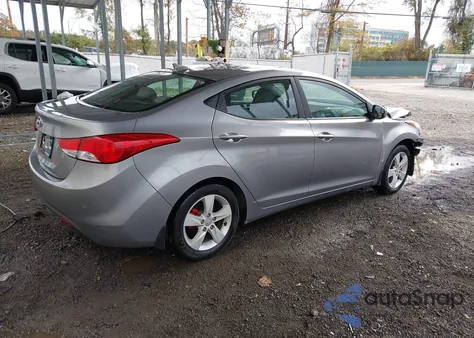 2013 Hyundai Elantra Gls from USA, damaged, VIN KMHDH4AE5DU532205